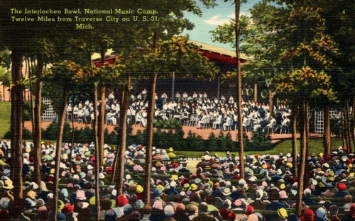 Interlochen Center for the Arts - Old Postcard View